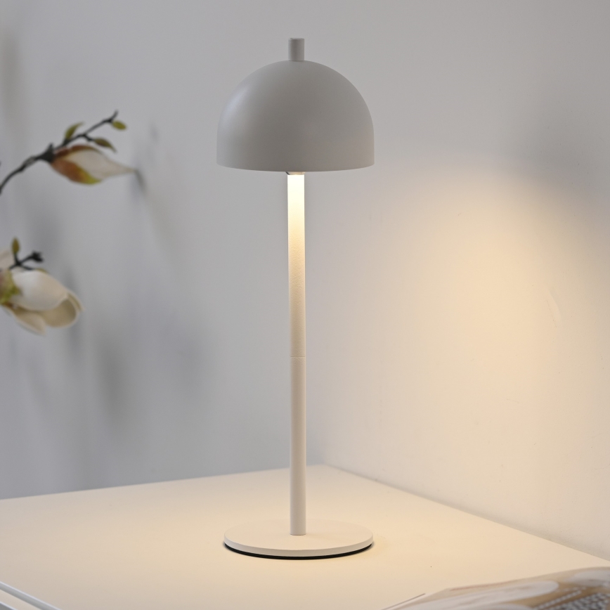 Schöner Wohnen 19244-16 - LED-dæmpbar berøringsbetjent genopladelig udendørs bordlampe BELLIS LED/2,5W/5V 2600 mAh IP54 hvid