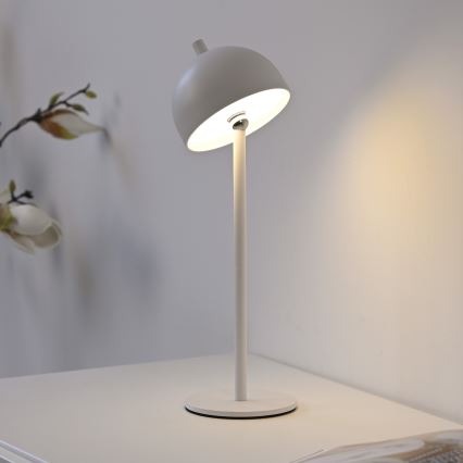 Schöner Wohnen 19244-16 - LED-dæmpbar berøringsbetjent genopladelig udendørs bordlampe BELLIS LED/2,5W/5V 2600 mAh IP54 hvid