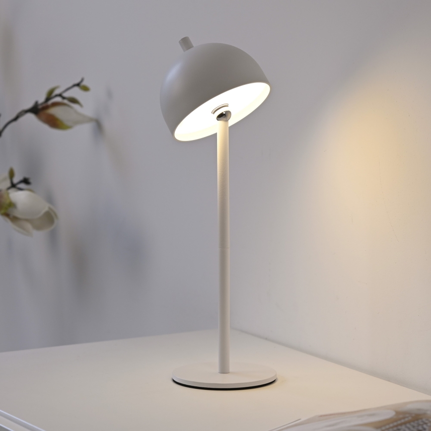Schöner Wohnen 19244-16 - LED-dæmpbar berøringsbetjent genopladelig udendørs bordlampe BELLIS LED/2,5W/5V 2600 mAh IP54 hvid