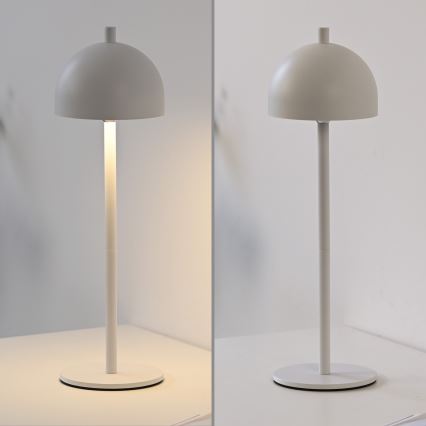 Schöner Wohnen 19244-16 - LED-dæmpbar berøringsbetjent genopladelig udendørs bordlampe BELLIS LED/2,5W/5V 2600 mAh IP54 hvid