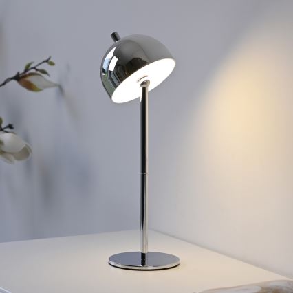Schöner Wohnen 19244-17 - LED dæmpbar berøringsbetjent genopladelig udendørs bordlampe BELLIS LED/2,5W/5V 2600 mAh IP54 skinnende krom