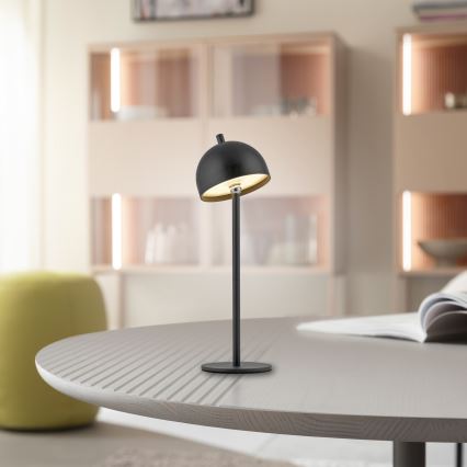 Schöner Wohnen 19244-18 - LED dæmpbar berøringsbetjent genopladelig udendørs bordlampe BELLIS LED/2,5W/5V 2600 mAh IP54 sort