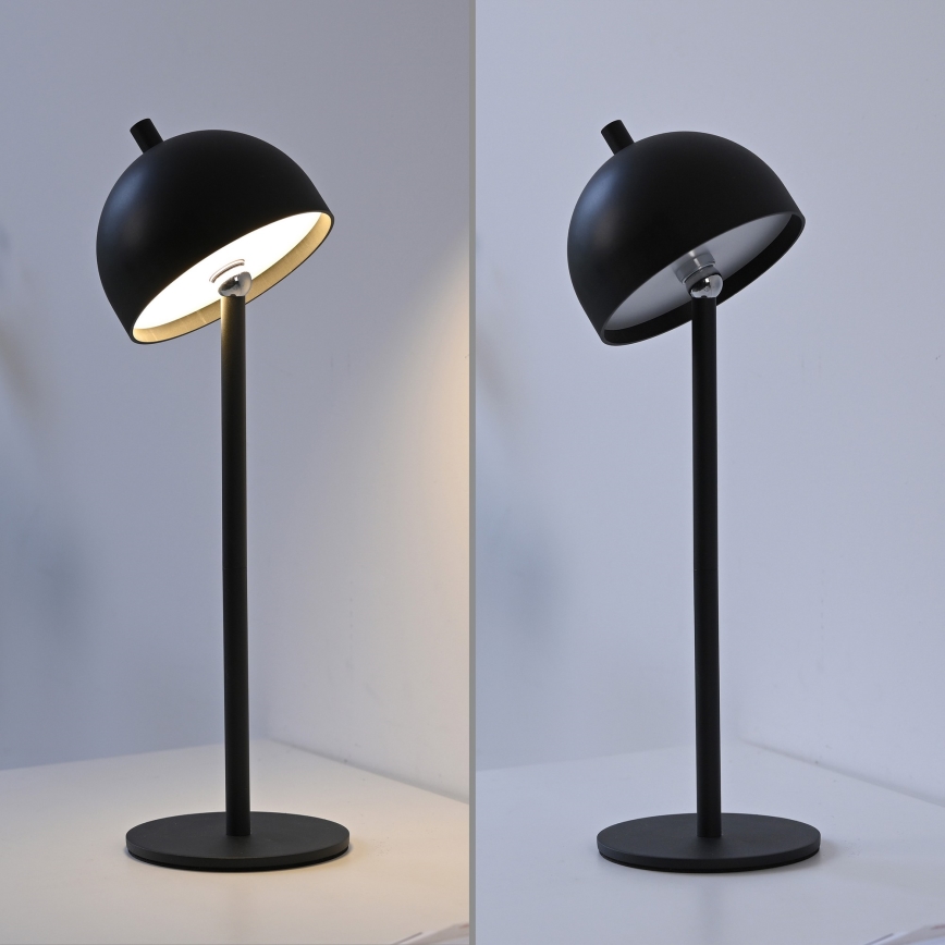 Schöner Wohnen 19244-18 - LED dæmpbar berøringsbetjent genopladelig udendørs bordlampe BELLIS LED/2,5W/5V 2600 mAh IP54 sort