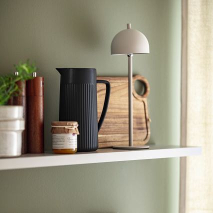 Schöner Wohnen 19244-39 - LED dæmpbar berøringsbetjent genopladelig udendørs bordlampe BELLIS LED/2,5W/5V 2600 mAh IP54 grå