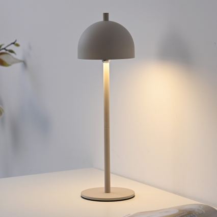 Schöner Wohnen 19244-39 - LED dæmpbar berøringsbetjent genopladelig udendørs bordlampe BELLIS LED/2,5W/5V 2600 mAh IP54 grå