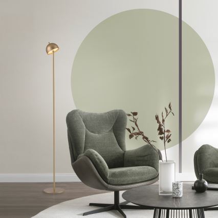 Schöner Wohnen 19245-12 - Dæmpbar, berøringsbetjent, genopladelig udendørs gulvlampe BELLIS LED/2,5W/5V 2600 mAh IP54 guld