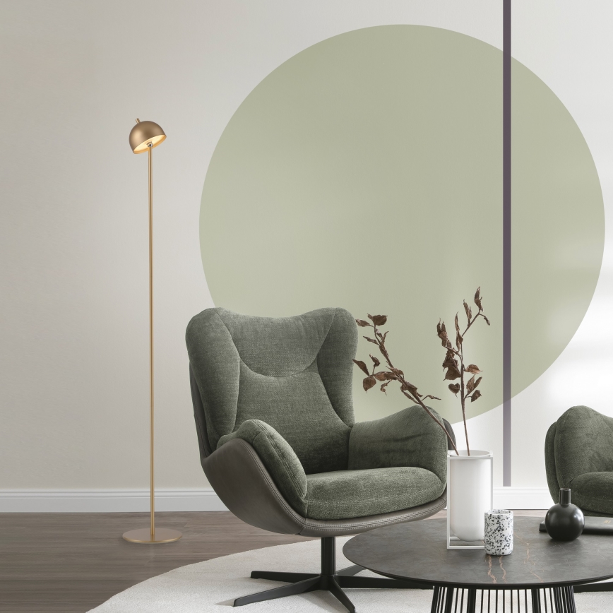 Schöner Wohnen 19245-12 - Dæmpbar, berøringsbetjent, genopladelig udendørs gulvlampe BELLIS LED/2,5W/5V 2600 mAh IP54 guld