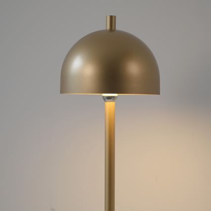Schöner Wohnen 19245-12 - Dæmpbar, berøringsbetjent, genopladelig udendørs gulvlampe BELLIS LED/2,5W/5V 2600 mAh IP54 guld