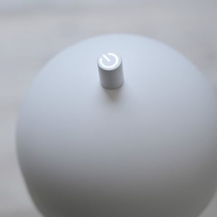 Schöner Wohnen 19245-16 - BELLIS dæmpbar berøringsbetjent genopladelig udendørs gulvlampe LED/2,5W/5V 2600 mAh IP54 hvid