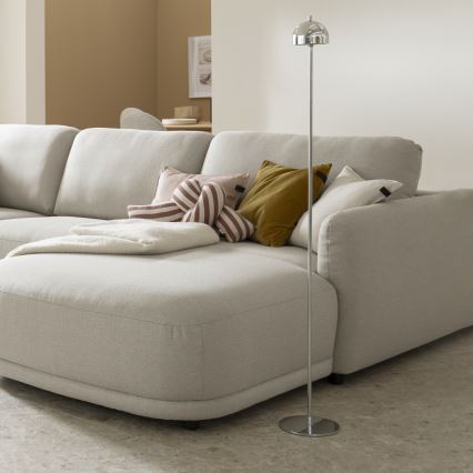 Schöner Wohnen 19245-17 - LED dæmpbar berøringsbetjent genopladelig udendørs gulvlampe BELLIS LED/2,5W/5V 2600 mAh IP54 blank krom