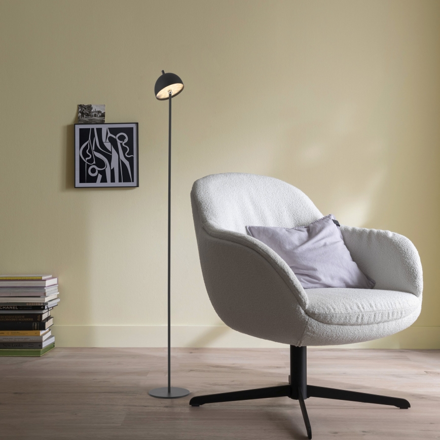 Schöner Wohnen 19245-18 - LED dæmpbar, berøringsbetjent, genopladelig udendørs gulvlampe BELLIS LED/2,5W/5V 2600 mAh IP54 sort