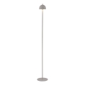 Schöner Wohnen 19245-39 - LED dæmpbar berøringsbetjent genopladelig udendørs gulvlampe BELLIS LED/2,5W/5V 2600 mAh IP54 grå