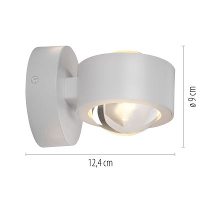 Schöner Wohnen 19331-16 - LED væglampe CHIA 2xLED/2W/230V hvid