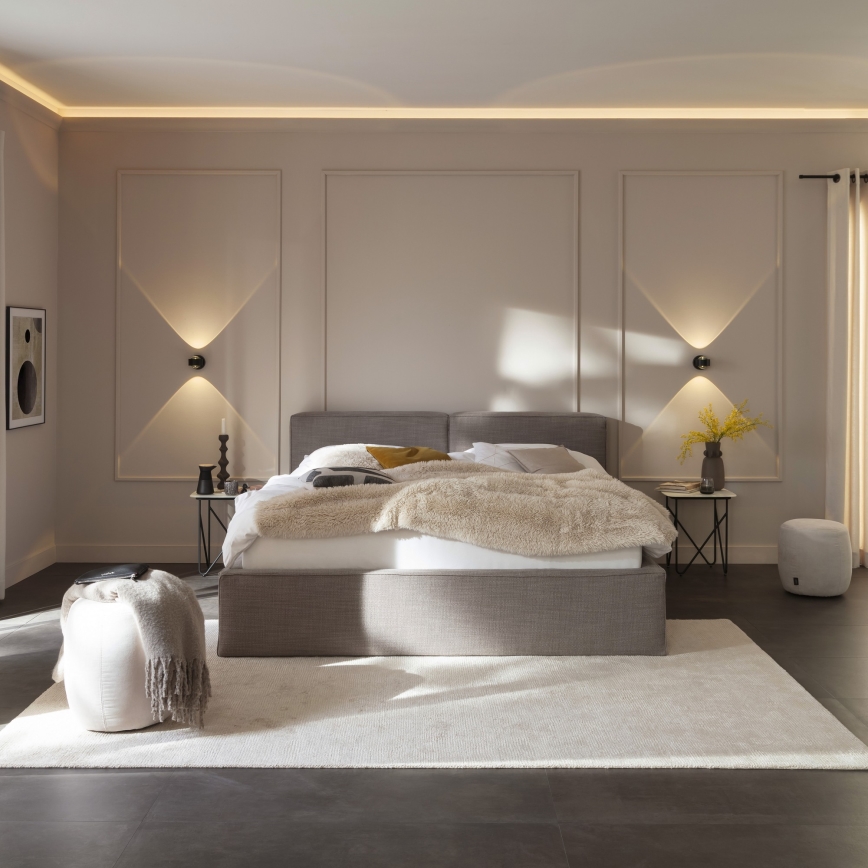 Schöner Wohnen 19331-18 - LED-væglampe CHIA 2xLED/2W/230V sort