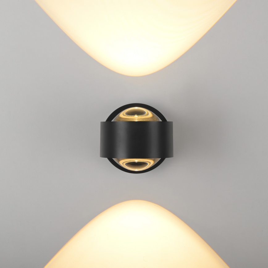 Schöner Wohnen 19331-18 - LED-væglampe CHIA 2xLED/2W/230V sort