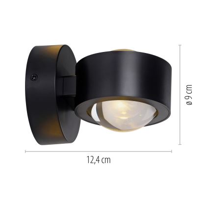 Schöner Wohnen 19331-18 - LED-væglampe CHIA 2xLED/2W/230V sort