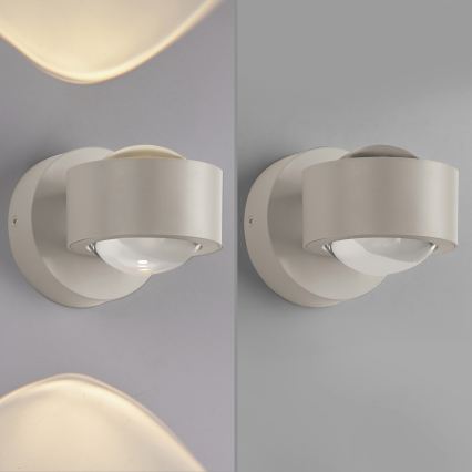 Schöner Wohnen 19331-39 - LED-væglampe CHIA 2xLED/2W/230V grå