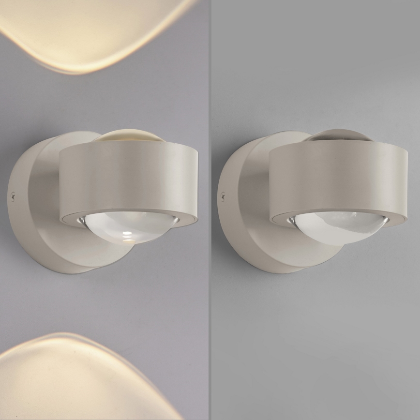 Schöner Wohnen 19331-39 - LED-væglampe CHIA 2xLED/2W/230V grå