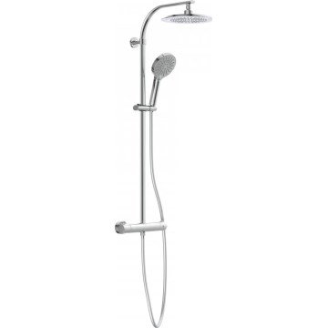 Schütte 60046 - Brusesæt med termostatisk blandingsbatteri MADURA FRESH, blank krom
