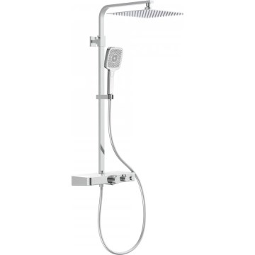 Schütte 60530 - Brusesæt med termostatisk brusebatteri OCEAN blank krom