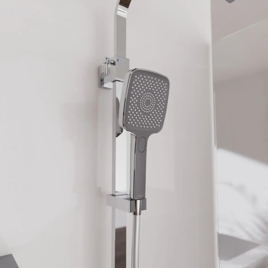 Schütte 60531 - Brusesæt med termostatisk armatur OCEAN, blank krom/antracit