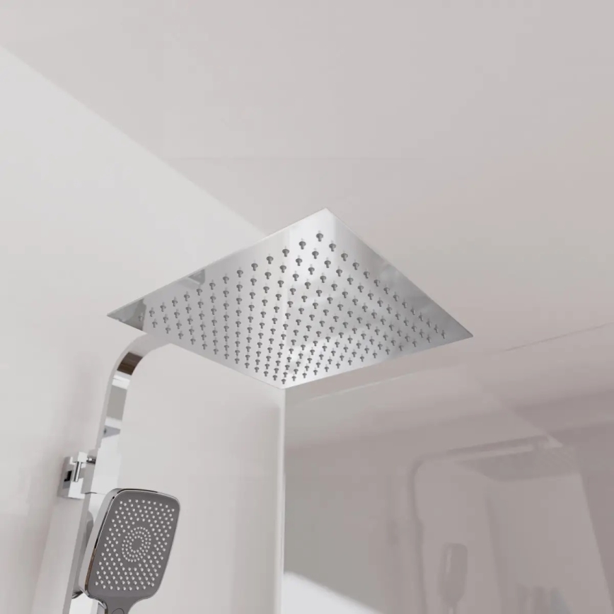 Schütte 60531 - Brusesæt med termostatisk armatur OCEAN, blank krom/antracit