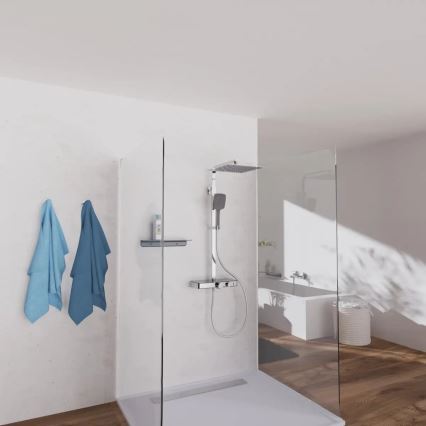 Schütte 60531 - Brusesæt med termostatisk armatur OCEAN, blank krom/antracit