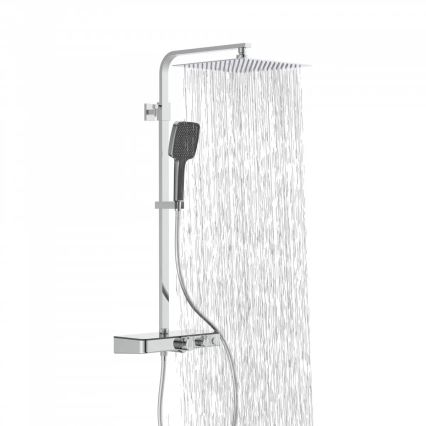 Schütte 60531 - Brusesæt med termostatisk armatur OCEAN, blank krom/antracit