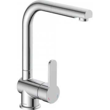 Schütte 79700 - Køkkenarmatur med udtrækbar bruser LONDON, blank krom