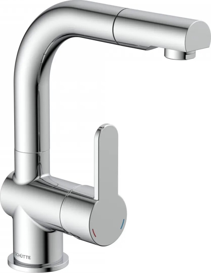 Schütte 79710 - Køkkenarmatur med udtrækbar bruser LONDON blank krom