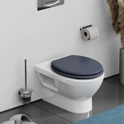 Schütte 80104 - Toiletsæde SPIRIT Antracit SoftClose i MDF-træ