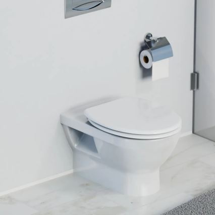 Schütte 82100-A - Toiletsæde i hvidt duroplast med SoftClose