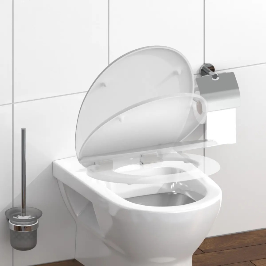 Schütte 82100-A - Toiletsæde i hvidt duroplast med SoftClose