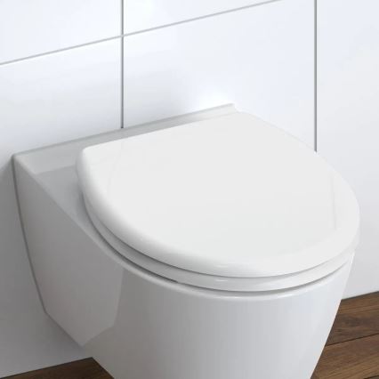 Schütte 82300-A - Hvid toiletsæde med SoftClose i duroplast