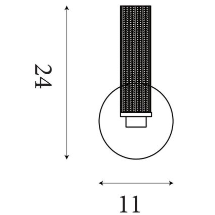 Searchlight - LED dæmpbar badeværelses væglampe ABERDEEN LED/7W/230V IP44 messing