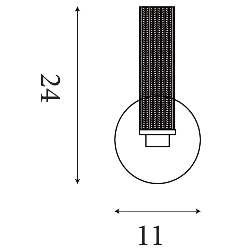 Searchlight - LED dæmpbar badeværelses væglampe ABERDEEN LED/7W/230V IP44 messing