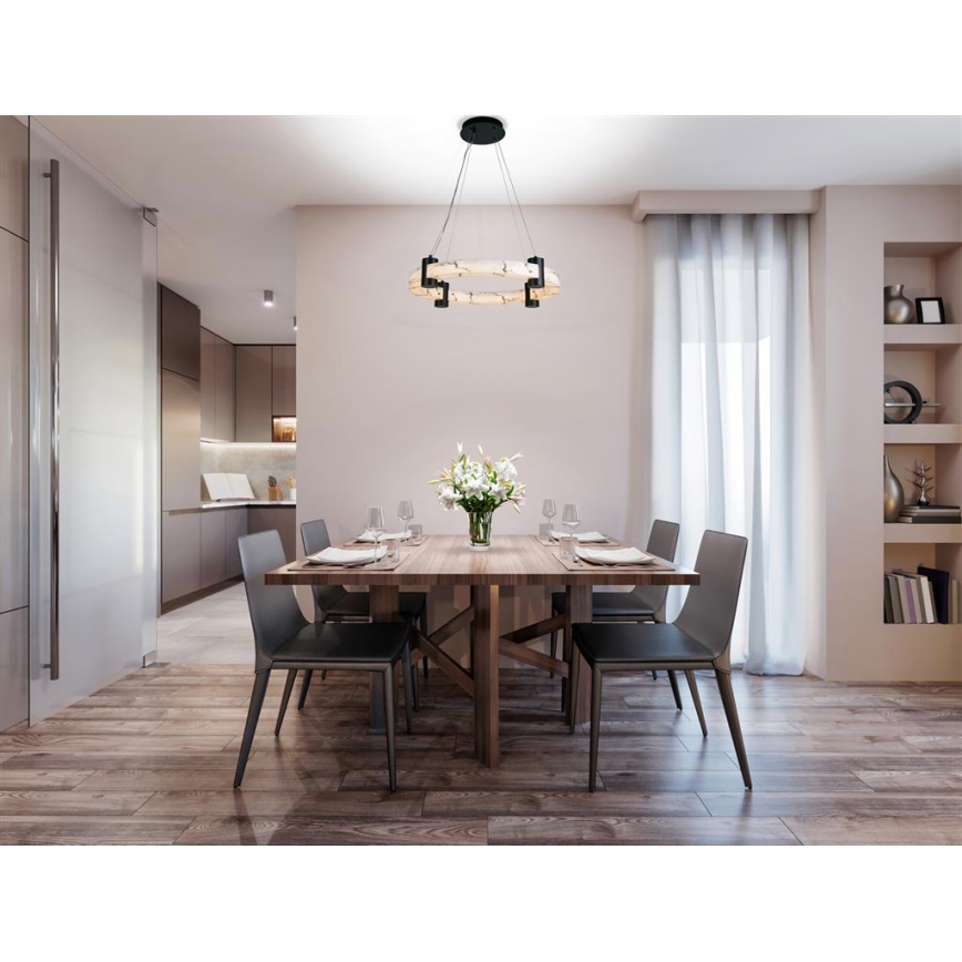 Searchlight - LED-pendel på wire MOONBEAM LED/29W/230V