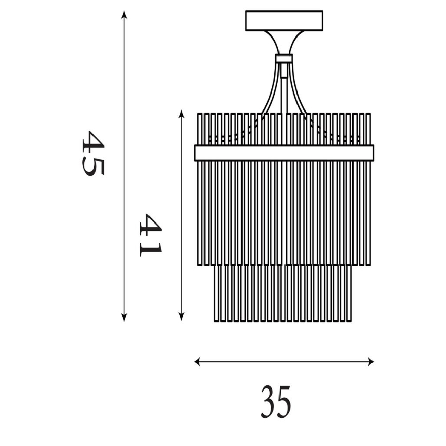 Searchlight - Loftmonteret lysekrone LARA 3xE14/60W/230V