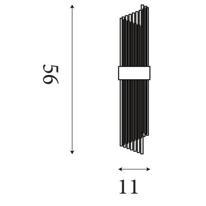 Searchlight - Væglampe LARA 2xE14/60W/230V