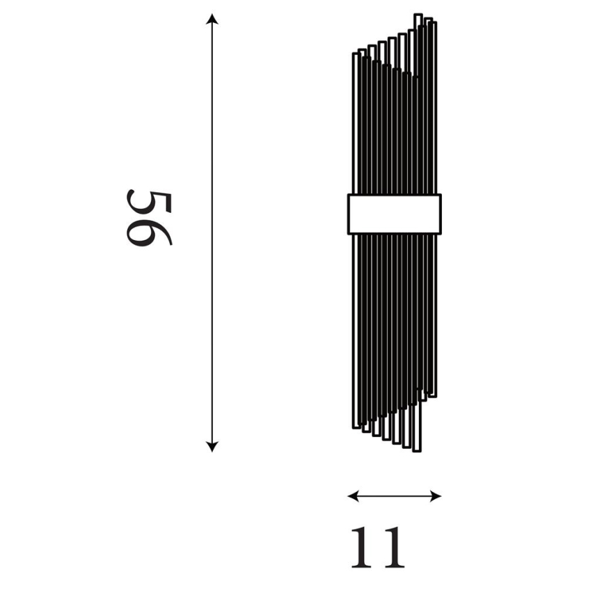 Searchlight - Væglampe LARA 2xE14/60W/230V