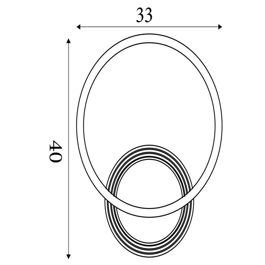 Searchlight - Dæmpbar LED-loftarmatur CONTOUR LED/24W/230V 3000K