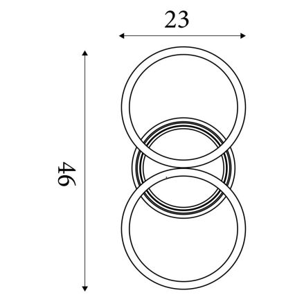 Searchlight - Dæmpbar LED-loftsarmatur CONTOUR LED/24W/230V 3000K