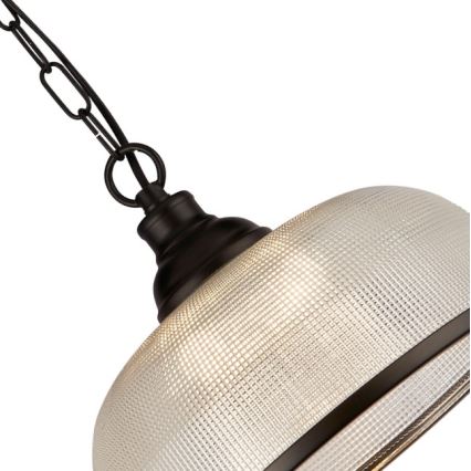 Searchlight - Pendel med kædeophæng BISTRO 1xE27/60W/230V sort