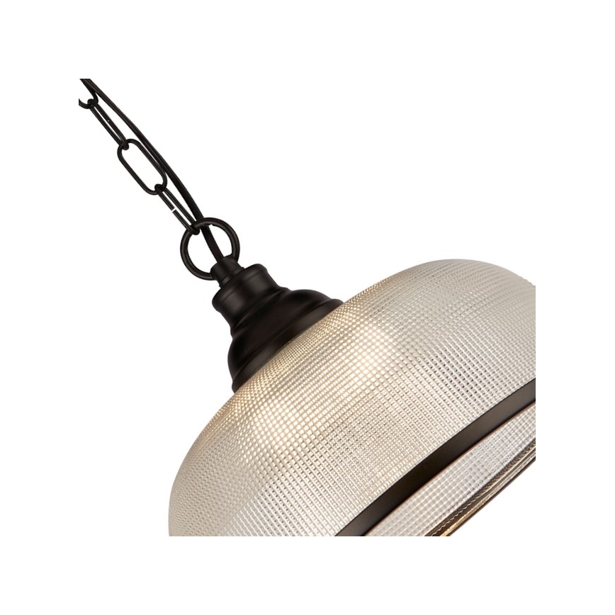 Searchlight - Pendel med kædeophæng BISTRO 1xE27/60W/230V sort
