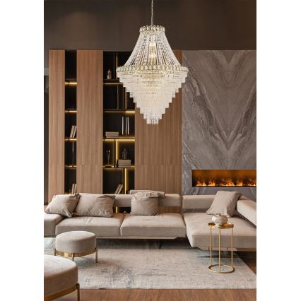 Searchlight - Lysekrone med kæde LOUIS PHILLIPE 28xE14/60W/230V