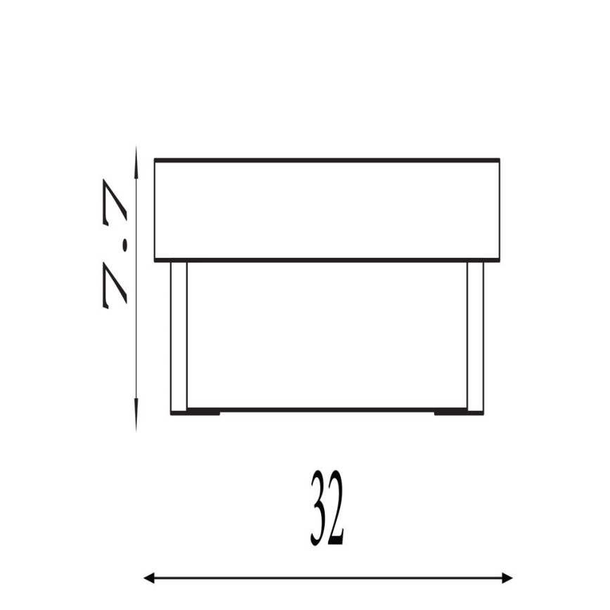 Searchlight - LED væglampe ANCHOR LED/12W/230V