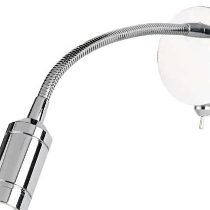 Searchlight - LED Fleksibel lille lampe ADJU LED/1W/230V skinnende krom