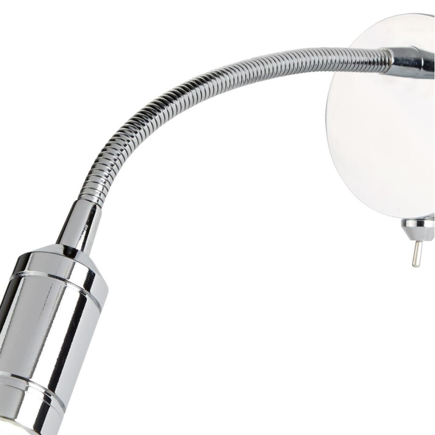Searchlight - LED Fleksibel lille lampe ADJU LED/1W/230V skinnende krom