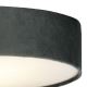 Searchlight - Loftlampe DRUM PLEAT 2xE27/60W/230V grå