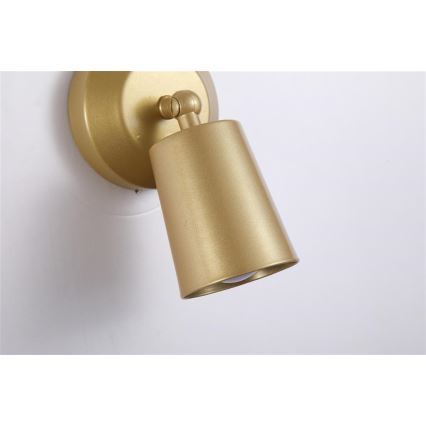 Searchlight - LED Dæmpbar genopladelig væglampe CONE LED/1,5W/5V guld